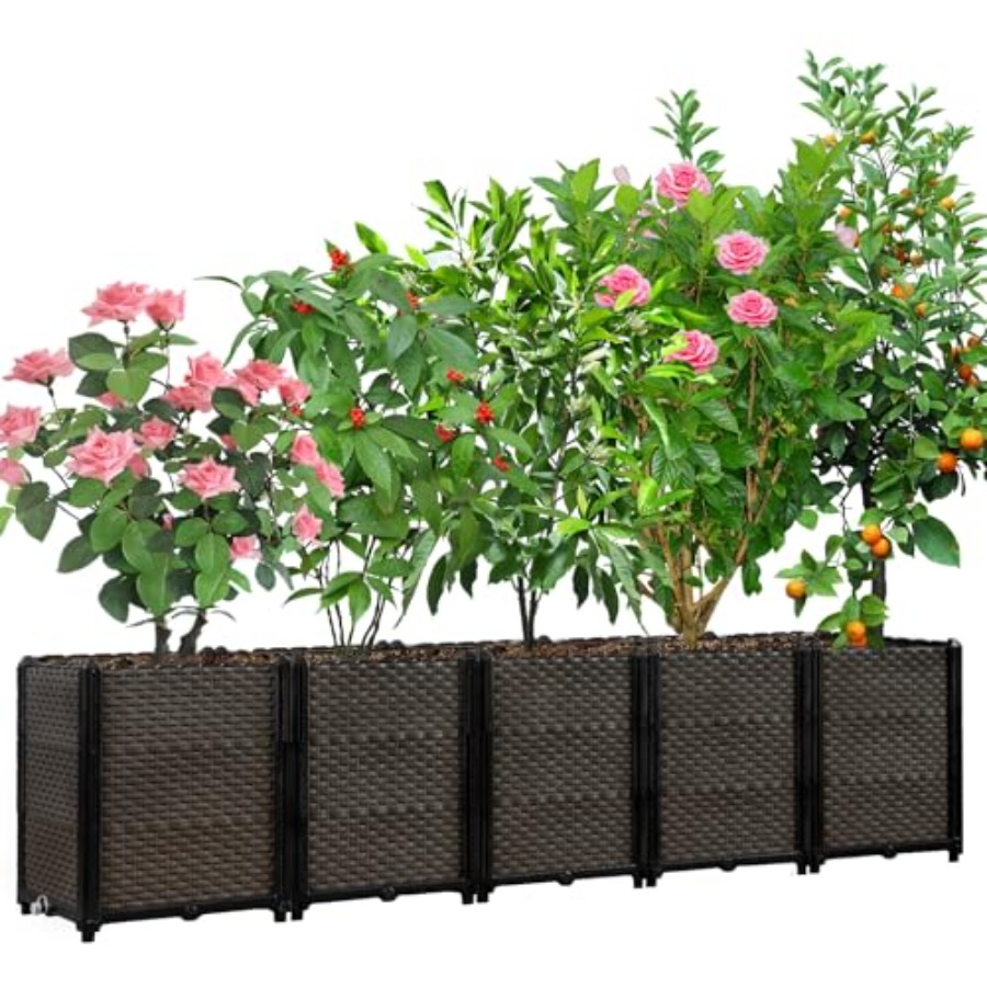 صندوق زراعة مرتفع ذاتي الري لل - مراجعة Self-Watering Planter وسعره