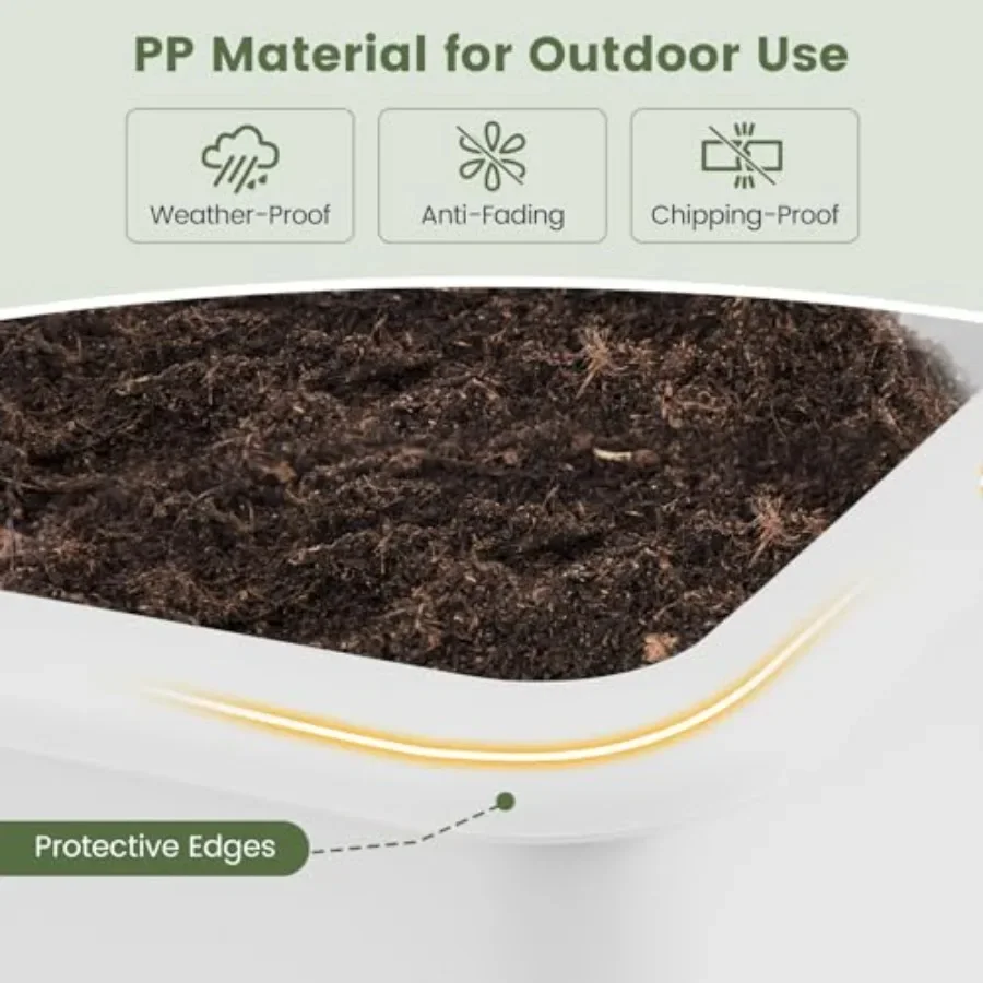 مجموعة من حوضين لزراعة النباتا - مراجعة Self-Watering Planter وسعره