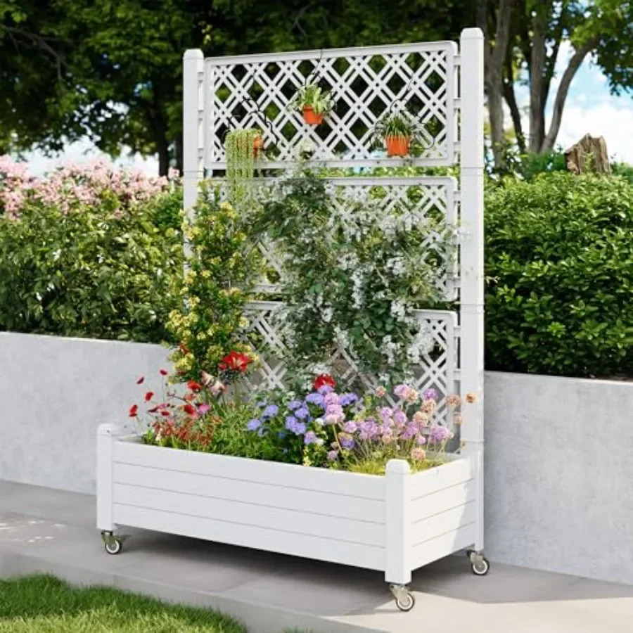 سرير زراعة مرتفع بتصميم شبكي،  - مراجعة Self-Watering Planter وسعره